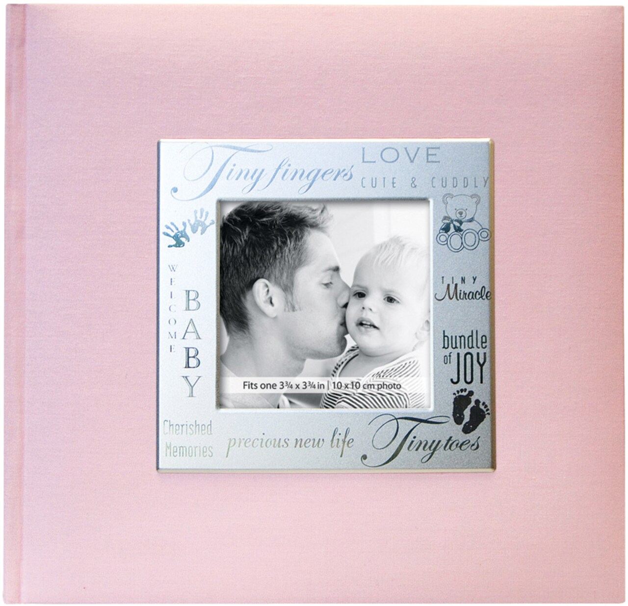 MBI Fabric Expressions Photo Album 8.5&#x22;X8.5&#x22;  -Baby - Pink